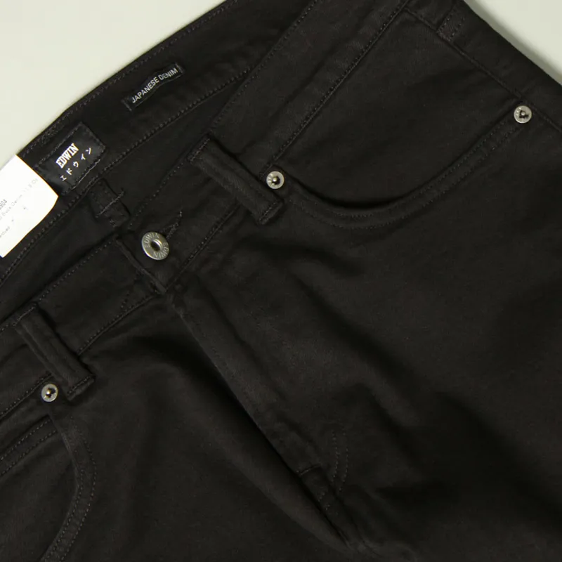Edwin ED-85 CS Ayano Black Denim - Black Overdyed-3